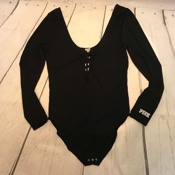 Victoria’s Secret PINK Black Bodysuit - Picture 2 of 5